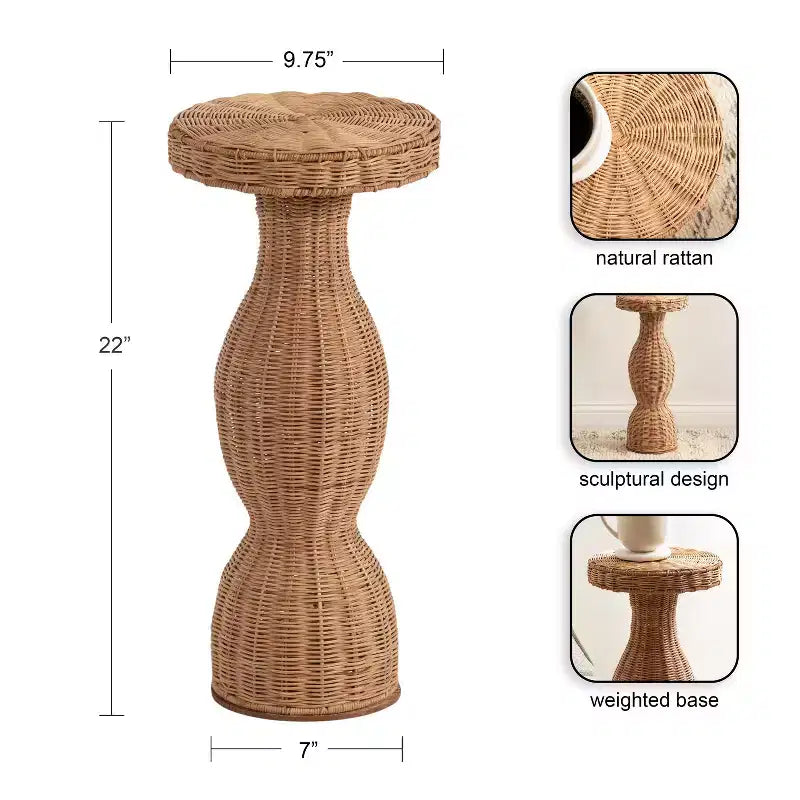 Table d'appoint Sula en rotin
