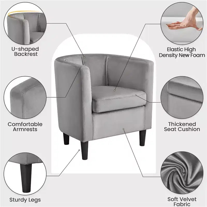 Fauteuil Club pour Salon, Chambre, Salle de Réception