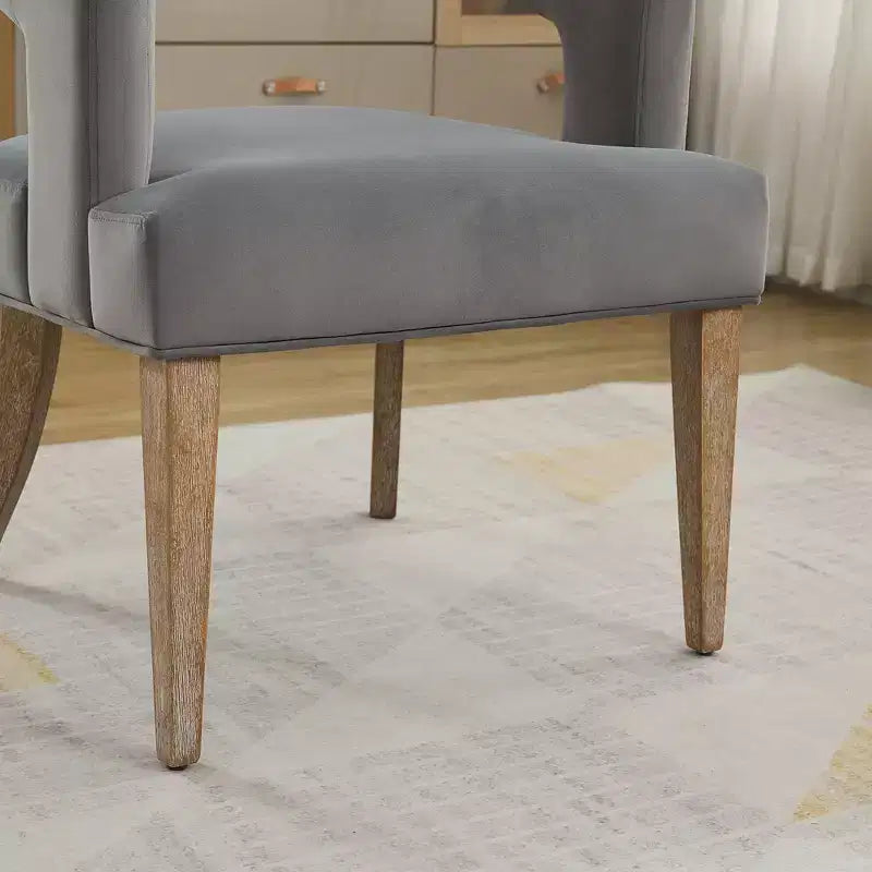 Chaises de salle à manger capitonnées modernes en forme de tonneau