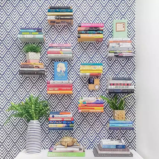 Étagères flottantes invisibles en métal, rangement mural dissimulé pour livres