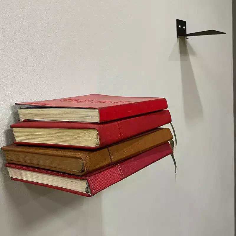 Étagères flottantes invisibles en métal, rangement mural dissimulé pour livres