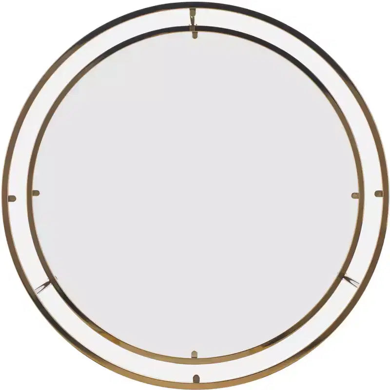 Table basse ronde Risa avec rangement - Dorée