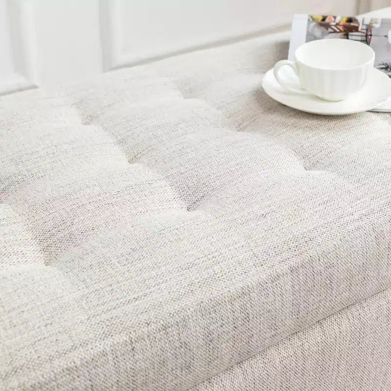 Banc de rangement ottoman pour chambre à coucher, banc de bout de lit, banc de pied de lit, banc d'entrée