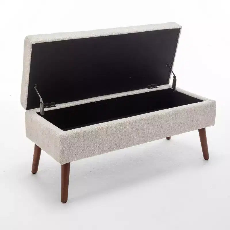 Banc de rangement ottoman pour chambre à coucher, banc de bout de lit, banc de pied de lit, banc d'entrée