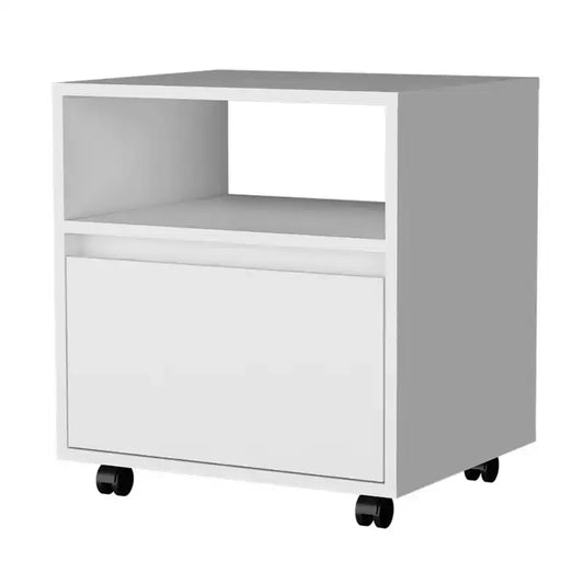 Duncan Table de Chevet/D'appoint Fonctionnelle et Élégante à 1 Tiroir pour Chambre à Coucher et Salon