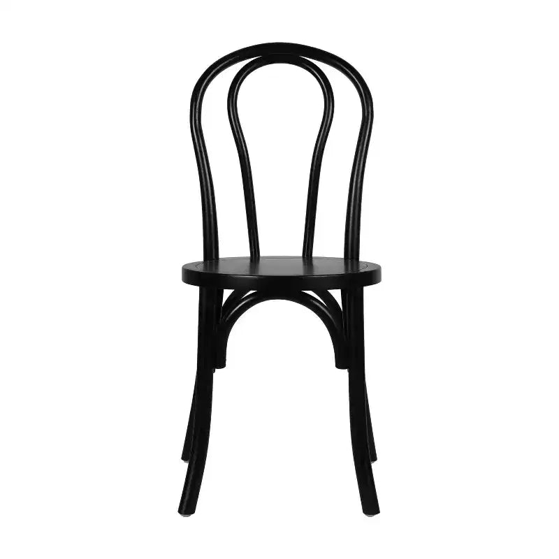 Chaise de salle à manger empilable en bois massif style Thonet