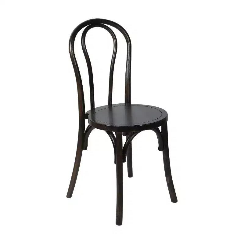 Chaise de salle à manger empilable en bois massif style Thonet