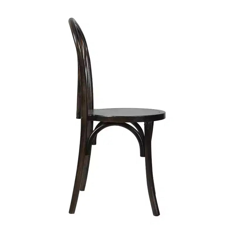 Chaise de salle à manger empilable en bois massif style Thonet