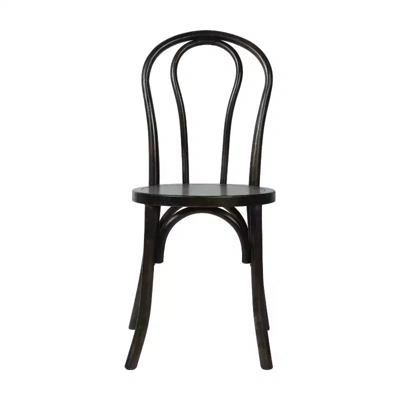 Chaise de salle à manger empilable en bois massif style Thonet