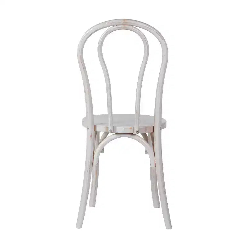 Chaise de salle à manger empilable en bois massif style Thonet
