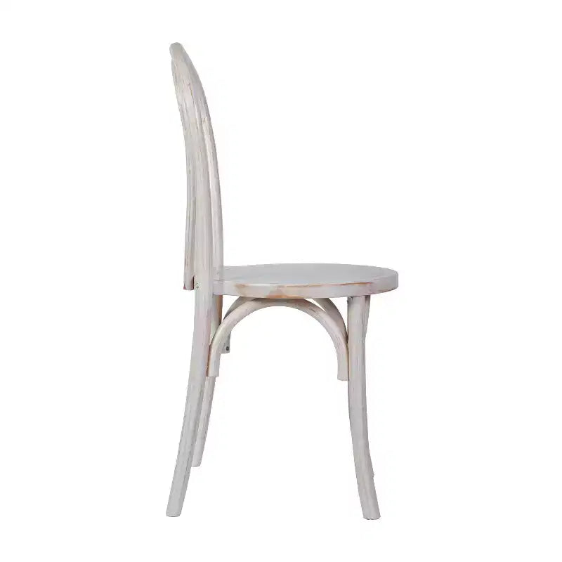 Chaise de salle à manger empilable en bois massif style Thonet