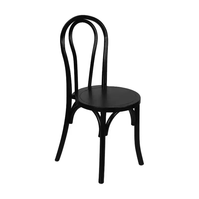 Chaise de salle à manger empilable en bois massif style Thonet
