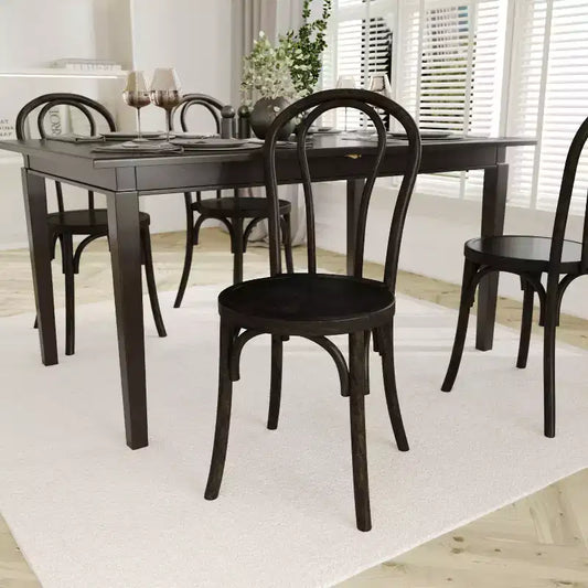 Emma and Oliver Solid Wood Thonet Style Stack Dining Chair