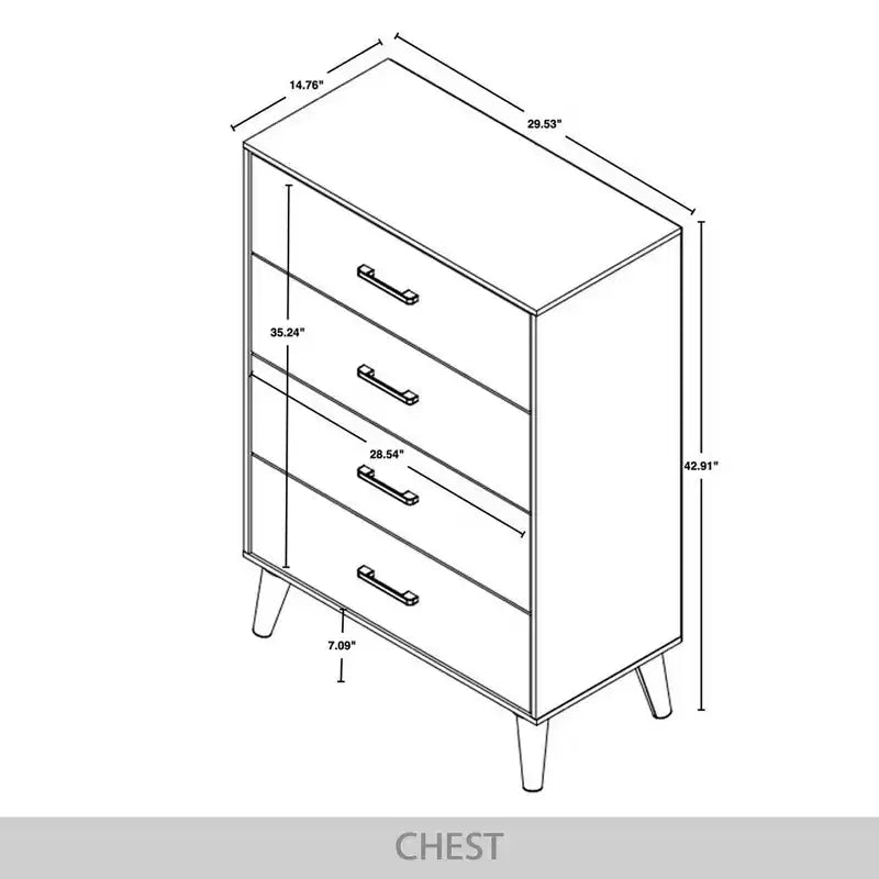 Commode à 4 tiroirs