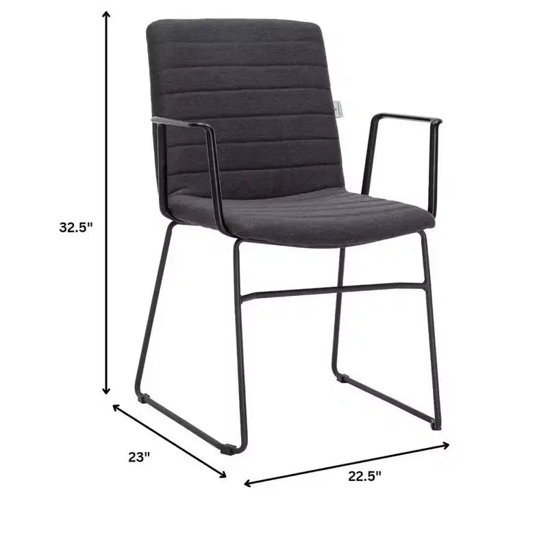 Fauteuil de bureau ergonomique rembourré en cuir/polyester avec structure en acier inoxydable thermolaqué, assise et dossier rembourrés
