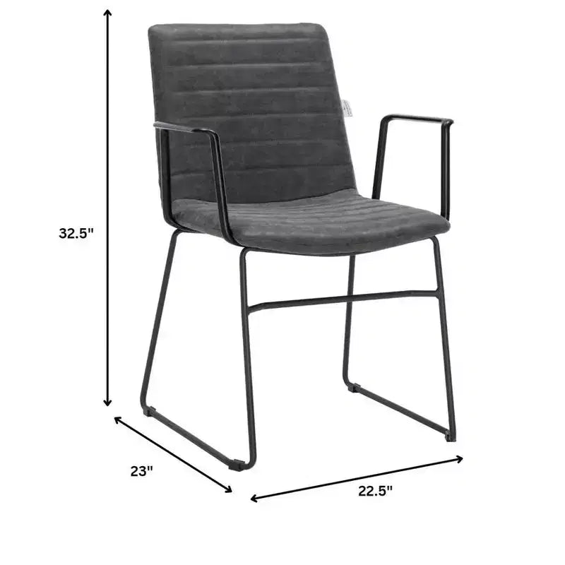 Fauteuil de bureau ergonomique rembourré en cuir/polyester avec structure en acier inoxydable thermolaqué, assise et dossier rembourrés
