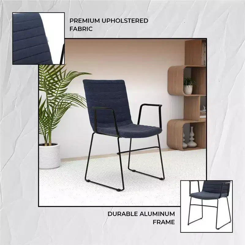 Fauteuil de bureau ergonomique rembourré en cuir/polyester avec structure en acier inoxydable thermolaqué, assise et dossier rembourrés