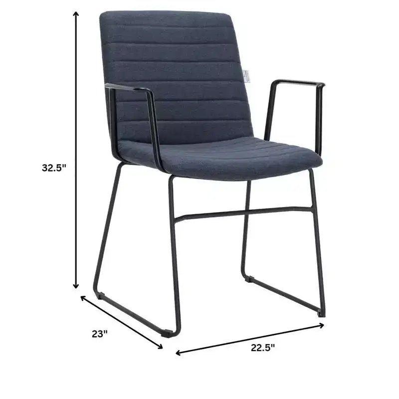Fauteuil de bureau ergonomique rembourré en cuir/polyester avec structure en acier inoxydable thermolaqué, assise et dossier rembourrés