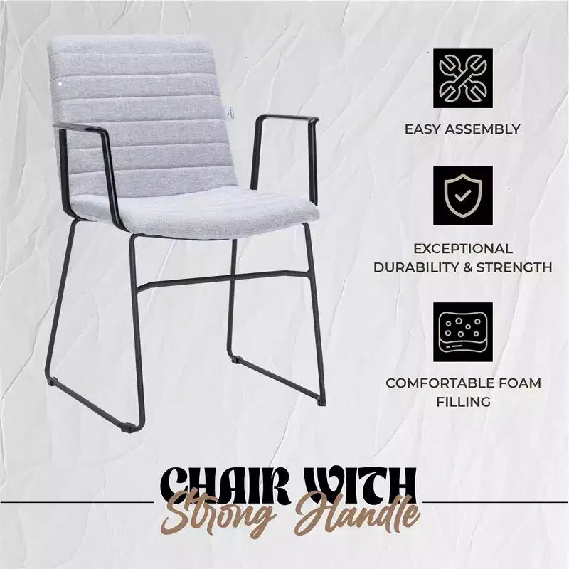 Fauteuil de bureau ergonomique rembourré en cuir/polyester avec structure en acier inoxydable thermolaqué, assise et dossier rembourrés