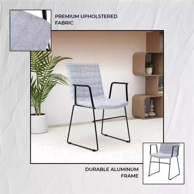 Fauteuil de bureau ergonomique rembourré en cuir/polyester avec structure en acier inoxydable thermolaqué, assise et dossier rembourrés