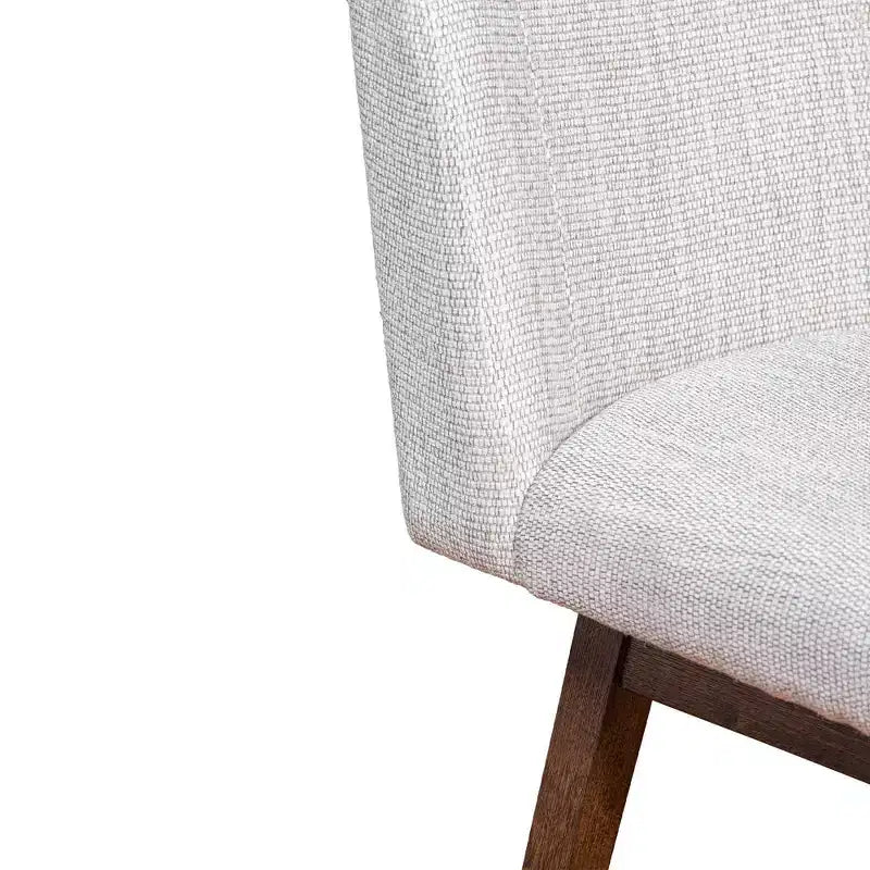 Tabouret de bar pivotant Basila en bois avec finition en tissu