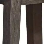 Tabouret de bar pivotant Basila en bois avec finition en tissu