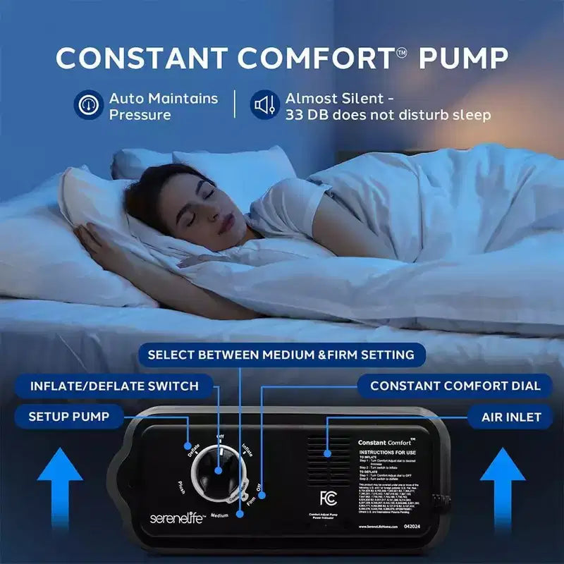 Lit d'appoint gonflable Luxe Series EZ Bed – Matelas pneumatique une place avec cadre